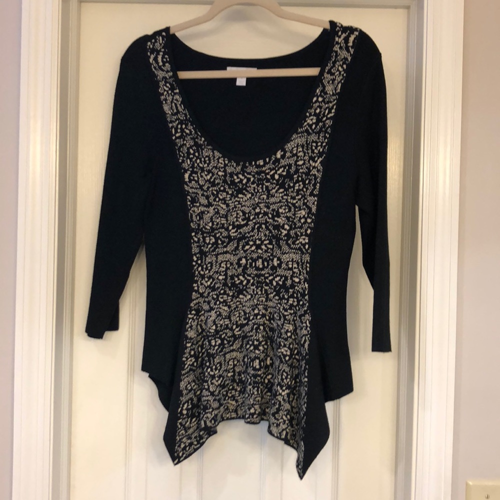 Peplum bottom sweater